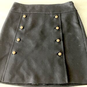 Military Style Wool Skirt